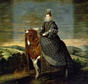 Portret van Koningin Margaretha van Oostenrijk (1584-1611) 1629-35